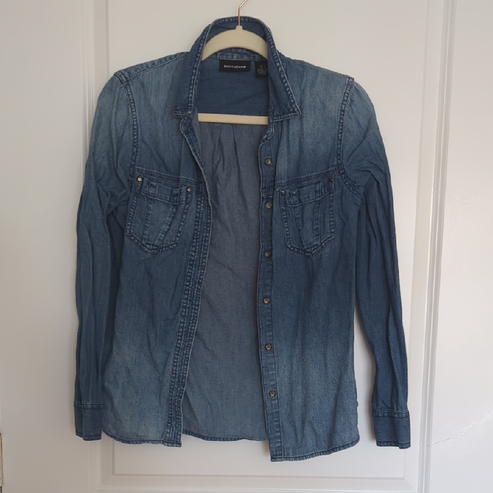 DKNY Blue Button Down Shirt